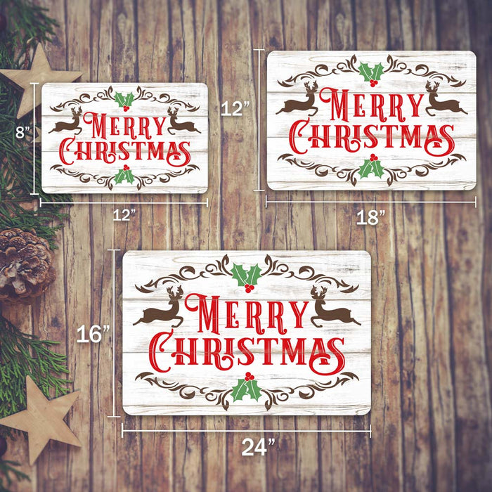 Merry Christmas Holiday Theme Christmas Winter Metal Sign 108120097002