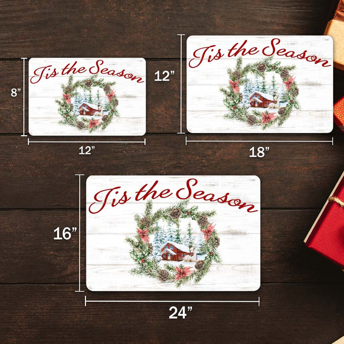 Tis The Season Vintage Holiday Theme Christmas Winter Metal Sign 108120097015