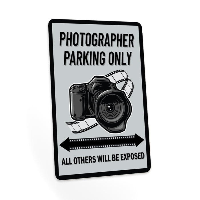 Photographer Parking Only Sign Camera Media Press Metal Parking Sign 108122001007