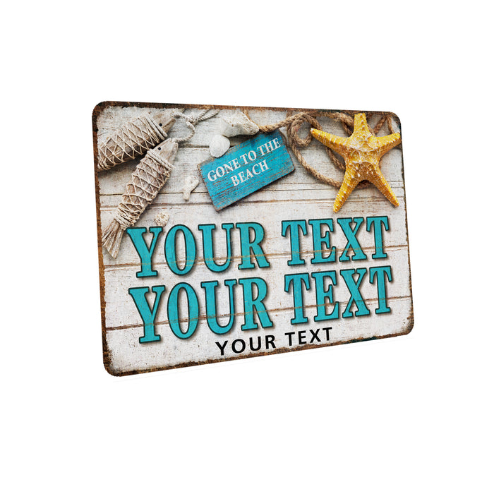 Personalized Gone To The Beach Sign 108122002018