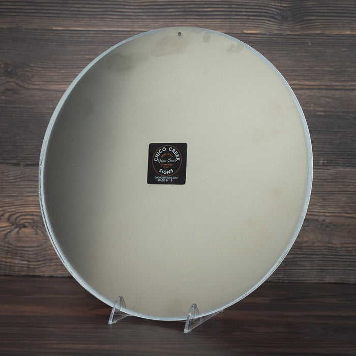 Personalized Family Name Round Metal Sign Kitchen Family Room Game Room Decor 100140038001