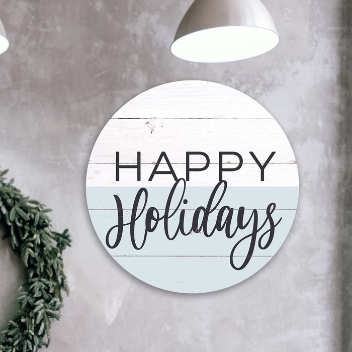 Happy Holidays Christmas Sign Door Hanger