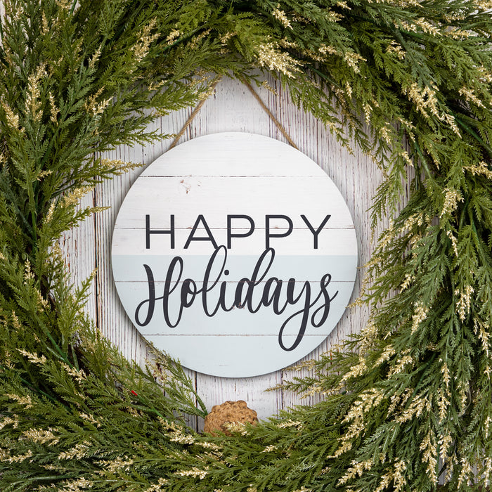 Happy Holidays Christmas Sign Door Hanger