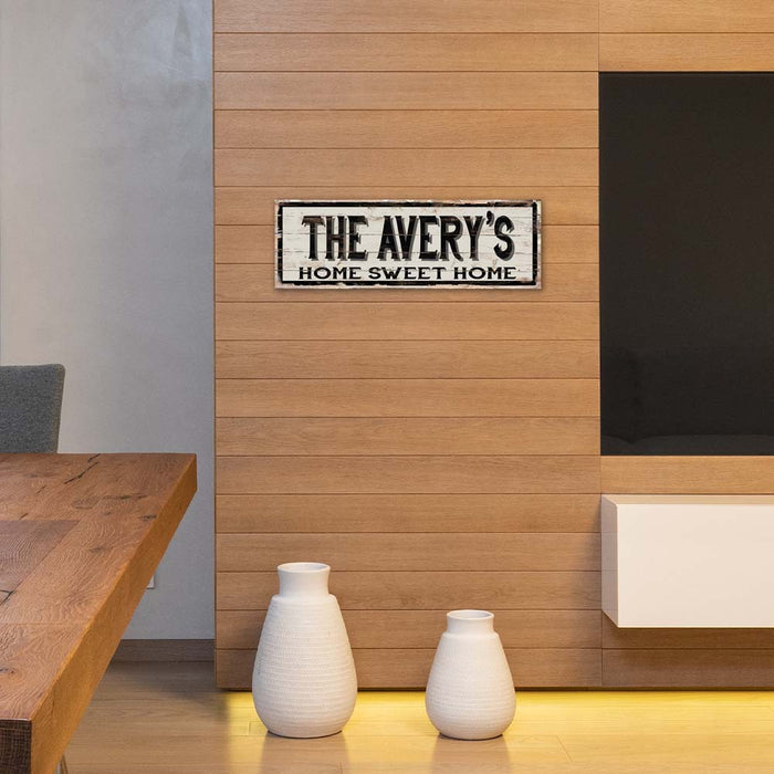 Personalized Home Sweet Home Rustic Looking Home Decor Wood Sign Gift B3-06180003001