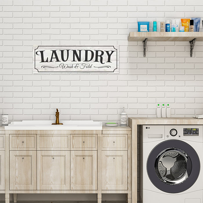 LAUNDRY Farmhouse Wood Sign Wall Decor Gift