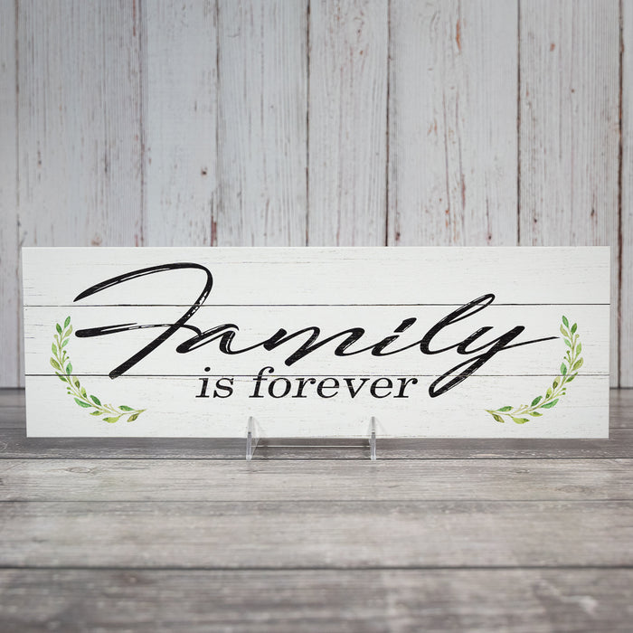 Family is Forever Farmhouse Wood Sign Wall Decor