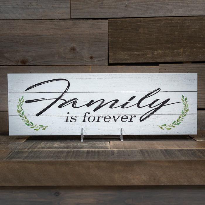 Family is Forever Farmhouse Wood Sign Wall Decor