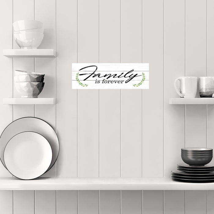 Family is Forever Farmhouse Wood Sign Wall Decor