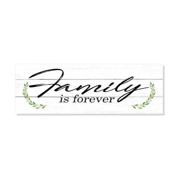 Family is Forever Farmhouse Wood Sign Wall Decor