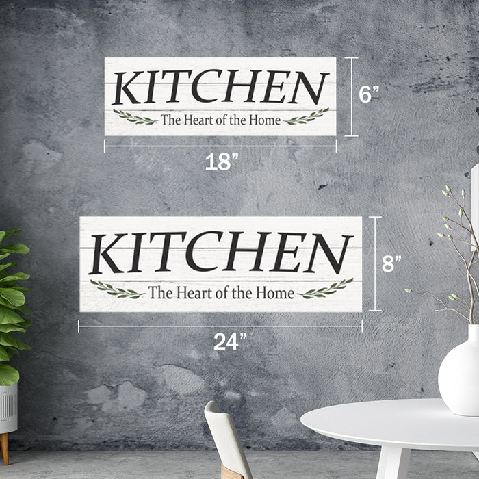KITCHEN The Heart of the Home Wood Sign Wall Decor
