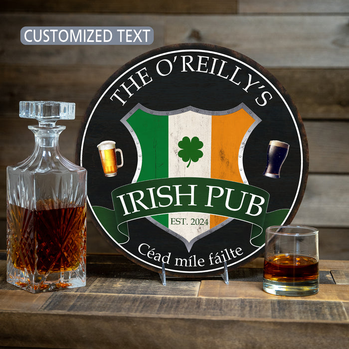 Family Name Irish Bar Sign