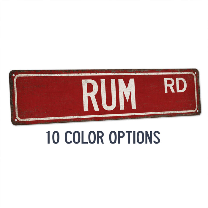 Rum Street Sign Man Cave Decor Home Bar Sign Tiki Lounge Tropical Cocktail 104180021015