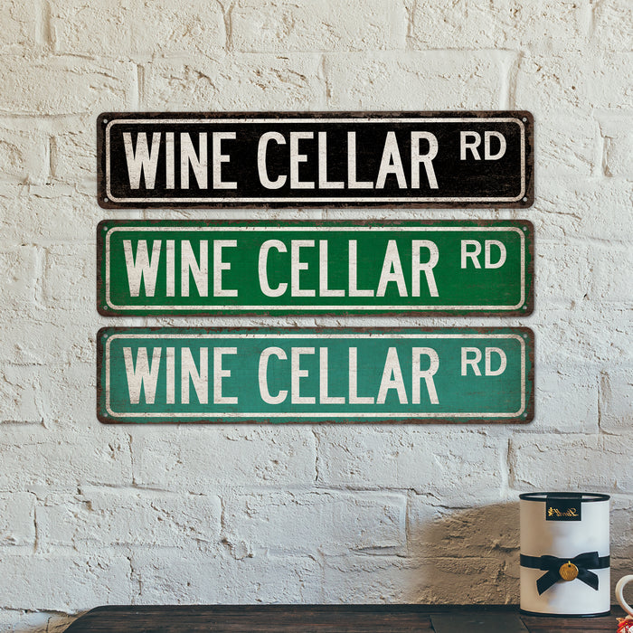 Wine Cellar Street Sign Wine Tasting Home Bar Sign Wine Bottle Decor Sommelier 104180021020
