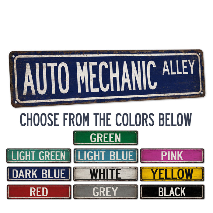 Auto Mechanic Street Sign — Chico Creek Signs