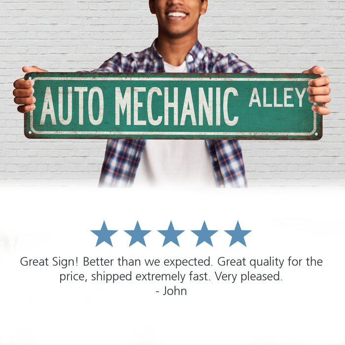 Auto Mechanic Street Sign Automotive Repair Shop Garage Decor Mechanic Gift 104180021023