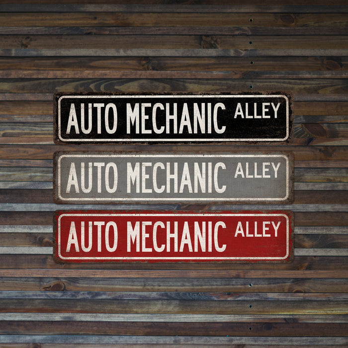 Auto Mechanic Street Sign