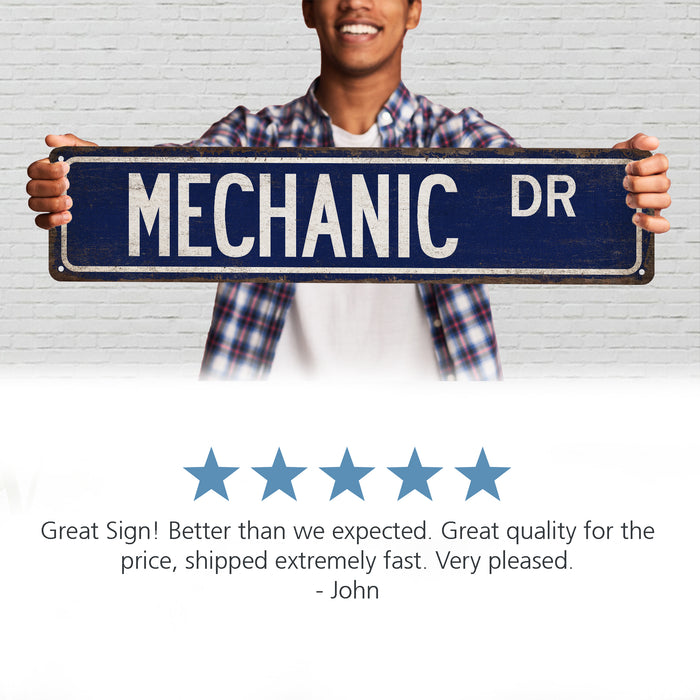 Mechanic Street Sign Automotive Repair Auto Shop Garage Decor Mechanic Gift 104180021024