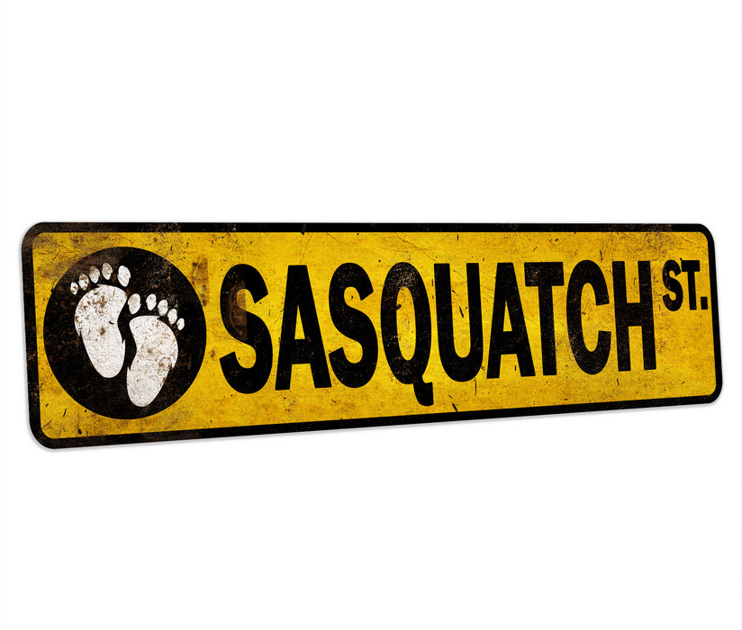 Sasquatch Street Sign Boulevard Big Foot Funny Yard Sign Camping Yeti 104182001060