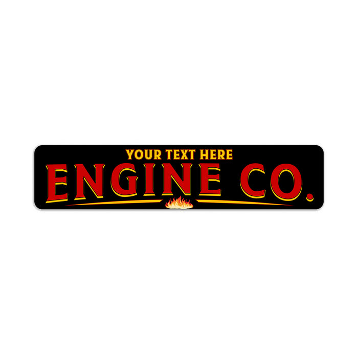 Personalized Fire Engine Co Sign Fire Station Decor Firemen 104182002068