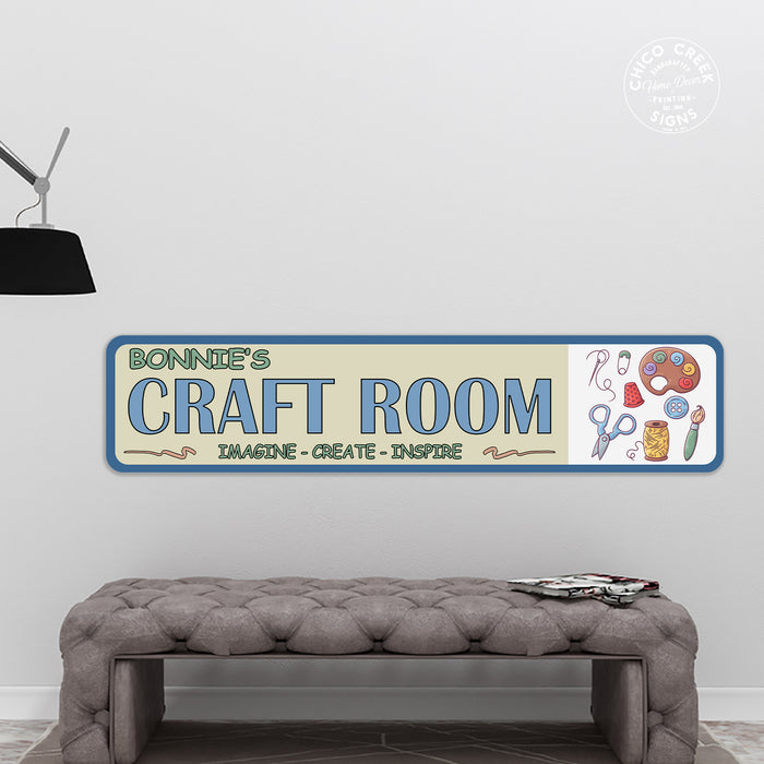 Custom Craft Room Sign Hobby Sewing Painting Drawing Making