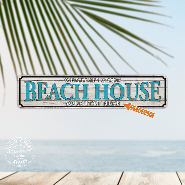 Custom Family Beach House Sign Ocean Decor Decor Lake River Summer House 104182002089