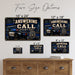 Answering the Call Courage Commitment Community metal sign with vintage thin blue line / police style — Answering the Call