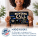 Answering the Call Courage Commitment Community metal sign with vintage thin blue line / police style — Answering the Call