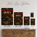 The Firefighter Way One Team One Mission One Family metal sign with vintage thin red line / firefighter style — The