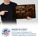 Serving Since Day One Firefighter Brotherhood metal sign with vintage thin red line / firefighter style — Serving Since Day