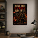 Made Every Shift Firefighter metal sign with vintage thin red line / firefighter style — Made Every Shift Firefighter