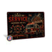 A Legacy of Service Answering the Call Firefighter metal sign with vintage thin red line / firefighter style — A Legacy of