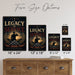 A Legacy of Service Honor Courage Commitment Military metal sign with vintage patriotic / military style — A Legacy of