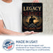 A Legacy of Service Honor Courage Commitment Military metal sign with vintage patriotic / military style — A Legacy of