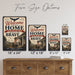 Welcome to Our Home Land of the Free Because of the Brave metal sign with vintage patriotic / military style — Welcome to