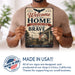 Welcome to Our Home Land of the Free Because of the Brave metal sign with vintage patriotic / military style — Welcome to