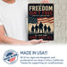 Freedom Isn't Free Thank You to Those Who Serve metal sign with vintage patriotic / military style — Freedom Isn't Free