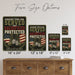 Honoring Those Who Served and Sacrificed Protected metal sign with vintage patriotic / military style — Honoring Those Who