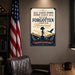 All Gave Some Some Gave All Never Forgotten Forever Honored metal sign with vintage patriotic / military style — All Gave