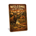 Welcome to My Cabin Moose Mountain metal sign with vintage welcome scene — Welcome to My Cabin Moose Mountain