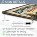 Adventure Awaits Cabin Poster metal sign with vintage welcome scene — Adventure Awaits Cabin Poster
