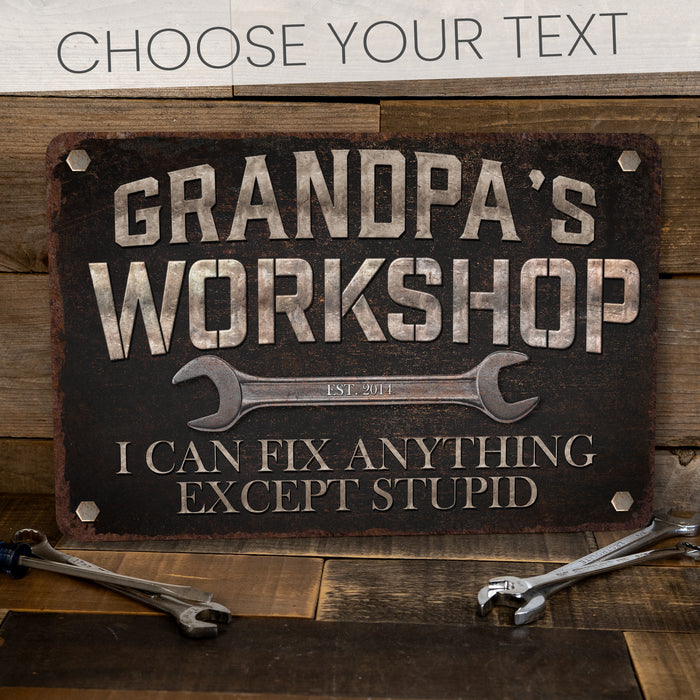 Personalized Garage Sign - Garage/Workshop/Shop