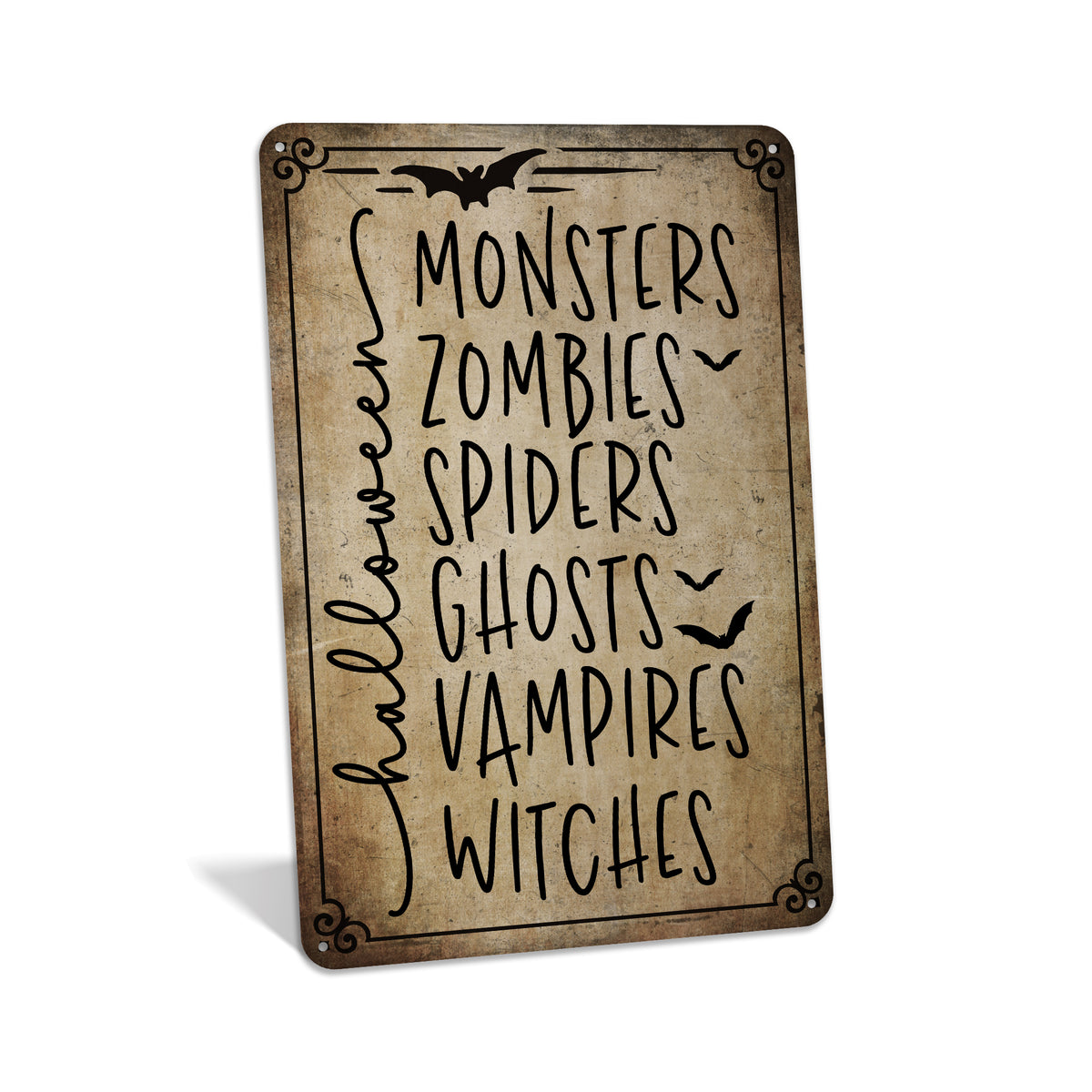 Monsters Zombies Spiders and more - Halloween Sign — Chico Creek Signs