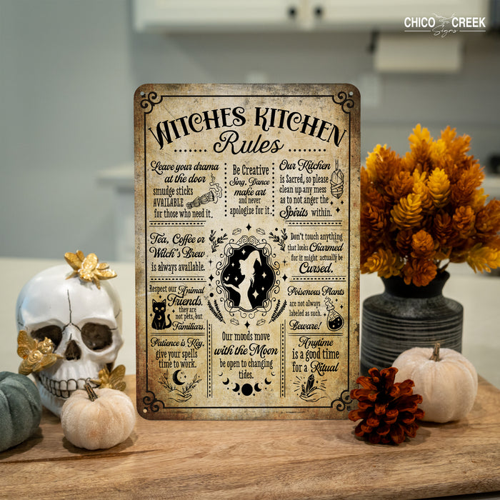 Witches Kitchen - Rustic Halloween Sign