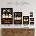 Boo Spooky Season Ghost Trio metal sign with kawaii halloween style — Boo Spooky Season Ghost Trio