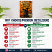 It's Just a Bunch of Hocus Pocus Black Cat metal sign with kawaii halloween style — It's Just a Bunch of Hocus Pocus Black