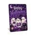 Happy Halloween Three Ghosts Boo metal sign with kawaii halloween style — Happy Halloween Three Ghosts Boo