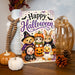 Have a Spooky Halloween Ghost Pumpkin metal sign with kawaii halloween style — Have a Spooky Halloween Ghost Pumpkin