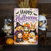 Have a Spooky Halloween Ghost Pumpkin metal sign with kawaii halloween style — Have a Spooky Halloween Ghost Pumpkin