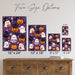 Happy Halloween Animals in Costumes metal sign with kawaii halloween style — Happy Halloween Animals in Costumes