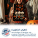 Trick or Treat Vintage Walking Skeletons metal sign with gothic halloween style — Trick or Treat Vintage Walking Skeletons